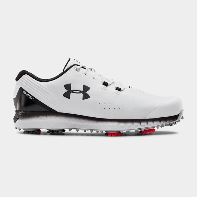 Under Armour HOVR Drive GORE-TEX® Wide E - Panske Golfove Topanky - Biele/Čierne